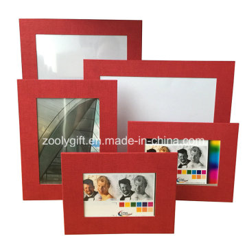 Assorted Color Red Textured Art Paper Promotional Gift Photo Frame